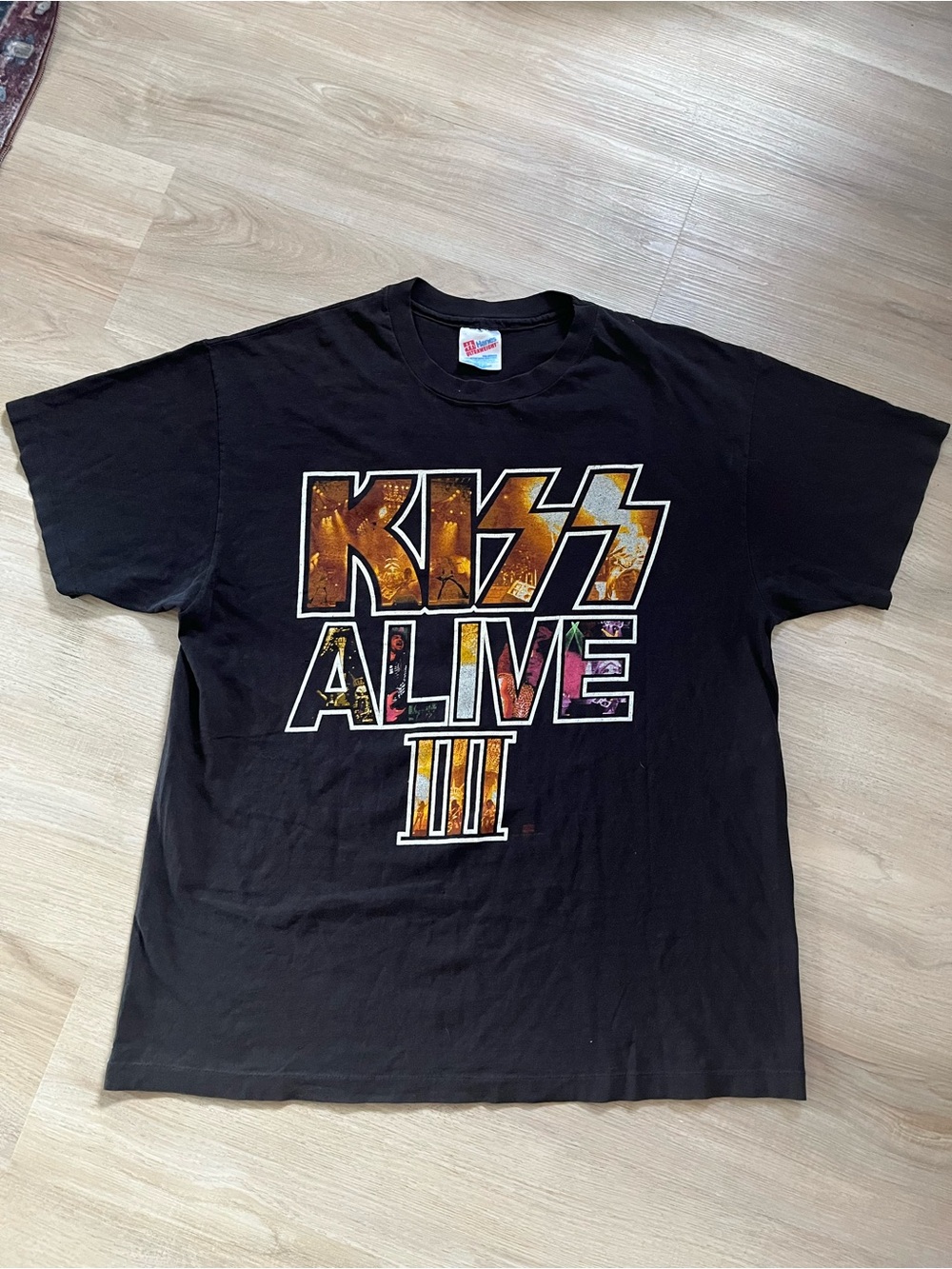 Vintage KISS 1993 Black 'Alive III' Graphic T-Shirt Unisex XL